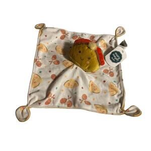 Mary Meyer Sweet Smoothie Taco Blanket Lovey Securtiy Plush Knots Colorful 10”